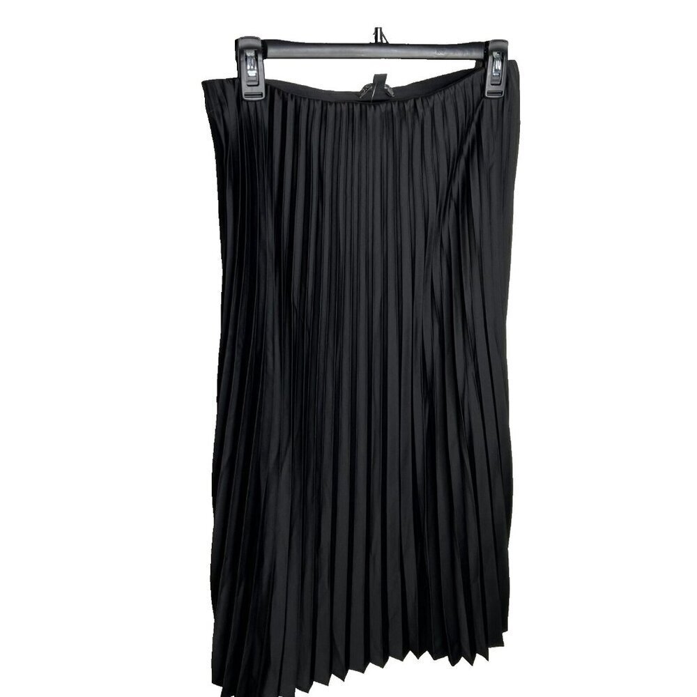 J.Crew Womens $128 Pleated Pull On Skirt Black Size S BN757 - Picture 2 of 6